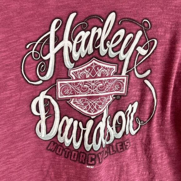 Harley-Davidson Women's Brown Graphic Tee XL Short Sleeve Casual - Picture 3 of 8
